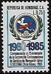 Sellos del Mundo : America : Honduras : 25 años de COCESNA