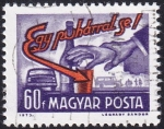 Stamps : Europe : Hungary :  ¡Ni una copa!