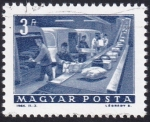 Stamps : Europe : Hungary :  reparto paquetería