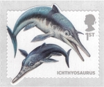 Stamps United Kingdom -  serie- Dinosaurios