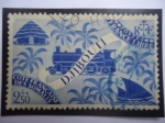 Stamps France -  Somalilandia Francesa - Serie: Libre Francia, emisión definitiva.