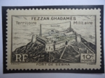 Sellos de Europa - Francia -  Fezzan-Ghadames-Fort de Sebha-Territorio Militar de Fezán-Ghadamés