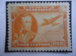 Sellos de America - Venezuela -  150°Aniv. del Nacimiento de Antonio José de Sucre Gran Mariscal de Ayacucho (1795-1945)