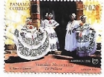 Stamps Panama -  Vestidos nacionales: La pollera