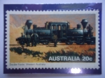 Stamps Australia -  Double Fairlie - Western Autralia - Ferrocarril a Vapor.