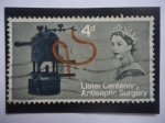 Stamps United Kingdom -  Lister Centenary  Antiseptic Surgery - Centenario del descubrimiento de Joseph Luister de Cirugía An