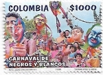 Stamps Colombia -  Carnaval de Negros y Blancos