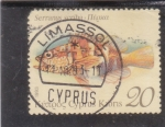Stamps Cyprus -  PEZ- serranus scriba