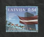 Stamps Latvia -  963 - 25 Anivº de la entrada en Naciones Unidas