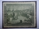 Stamps : Europe : Croatia :  Nezavisna Drzava-Independencia de Croacia (1941/51)-Sellos de Exiliados Croatas- Unión Postal Univer