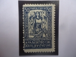 Stamps Slovenia -  Yugoslavia con Tres Alcones - Eslovenia-Reino de Serbios-Croatas y Eslovenos - Rompiendo Cadenas.