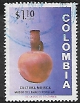 Stamps : America : Colombia :  Cerámica precolombina, cultura muisca