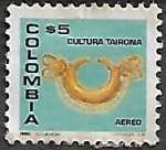 Stamps Colombia -  Nariguda, cultura tairona