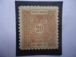 Stamps Serbia -  Aguila Doble-Escudo de Armas - 20 Para Serbios en un Círculo.