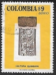 Stamps Colombia -  Cultura quimbaya: sello manual