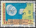 Stamps : America : Ecuador :  XXV años de la declaración de Santiago