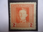 Stamps Austria -  Emperador Karl I - serie: Correo Militar K.u.K. -2 Heller, Austro-Húngaro