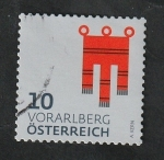 Stamps Austria -  3228 - Escudo de armas, del estado federado de Vorarlberg