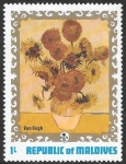Stamps Maldives -  flores