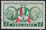Stamps : America : Peru :  Exposición Tesoros Artísticos del Perú, México 1960. Libertad