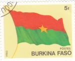 Stamps : Africa : Burkina_Faso :  BANDERA DE LA NACIÓN