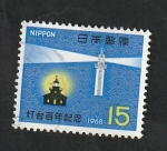 Stamps Japan -  924 - Nuevo y antiguo faro de Kannonzaki