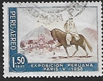 Stamps Peru -  Exposición peruana en París 