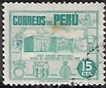 Stamps Peru -  Museo Arqueológico Nacional