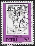 Stamps Peru -  Chasqui, mensajero quechua