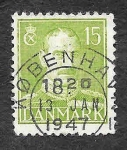 Stamps : Europe : Denmark :  281 - Rey Cristián X de Dinamarca