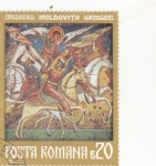 Stamps Romania -  Monasterio de Moldovia: Tres Santos Reyes