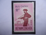 Stamps : Asia : Vietnam :  Buu CHinh - Fuerza Civil de Autodefensa - Sello de 2 Dong Survietnamita..