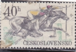 Sellos de Europa - Checoslovaquia -  CARRERA DE CABALLOS