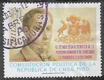 Stamps : America : Chile :  Constitución Política de la República de Chile 1980
