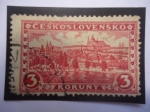 Stamps Czechoslovakia -  Praha- Puentes,Castillos de Praga- Catedral San Vito-Distrito de Hradcany- Paisajes y Ciudades.