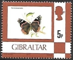 Stamps : Europe : Gibraltar :  mariposas