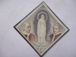 Stamps : Europe : Monaco :  Inmaculada Concepción-Papas: S.S Pio XII y IX - 100 Aniv. de la aparición de la Virgen en Lourdes.-