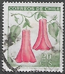 Stamps : America : Chile :  Copihue, Flor Nacional de Chile
