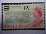 Sellos de America - Bahamas -  Development -Desarrollo- Aeropuerto- Sobretasa de 8c. sobre 6 penique.