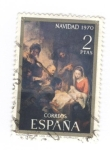 Stamps Spain -  Edifil 2003. Navidad '70. Adoración de los pastores (Murillo)