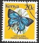 Stamps Kenya -  mariposas