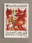 Stamps Hungary -  Emblema IYC y escenas de cuentos