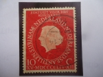 Stamps Netherlands -  Países Bajos-Estatua del Reino - Queen Juliana (1909-2004) de los País Bajos -Surinam-Nederland-Anti
