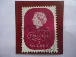 Stamps : America : Suriname :  Queen Juliana (1909-2004) de los Países Bajos - Valor: 1 Guilder Surinamés.