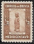 Stamps : America : Bolivia :  Tiahuanaco: monolito