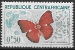 Sellos de Africa - Rep Centroafricana -  mariposas