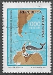 Stamps : America : Argentina :  Argentina contra la caza indiscriminada de ballenas 