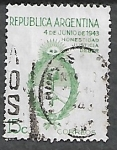 Stamps : America : Argentina :  Golpe militar del 4 de junio de 1943: Honestidad, Justicia, Deber