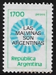 Stamps : America : Argentina :  Las Malvinas son Argentinas 