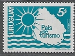 Stamps : America : Uruguay :  Uruguay, país de turismo
